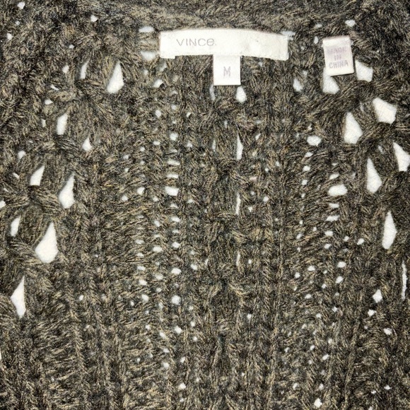 Vince Women's Green Knit Sweater Cardigan - Picture 3 of 6